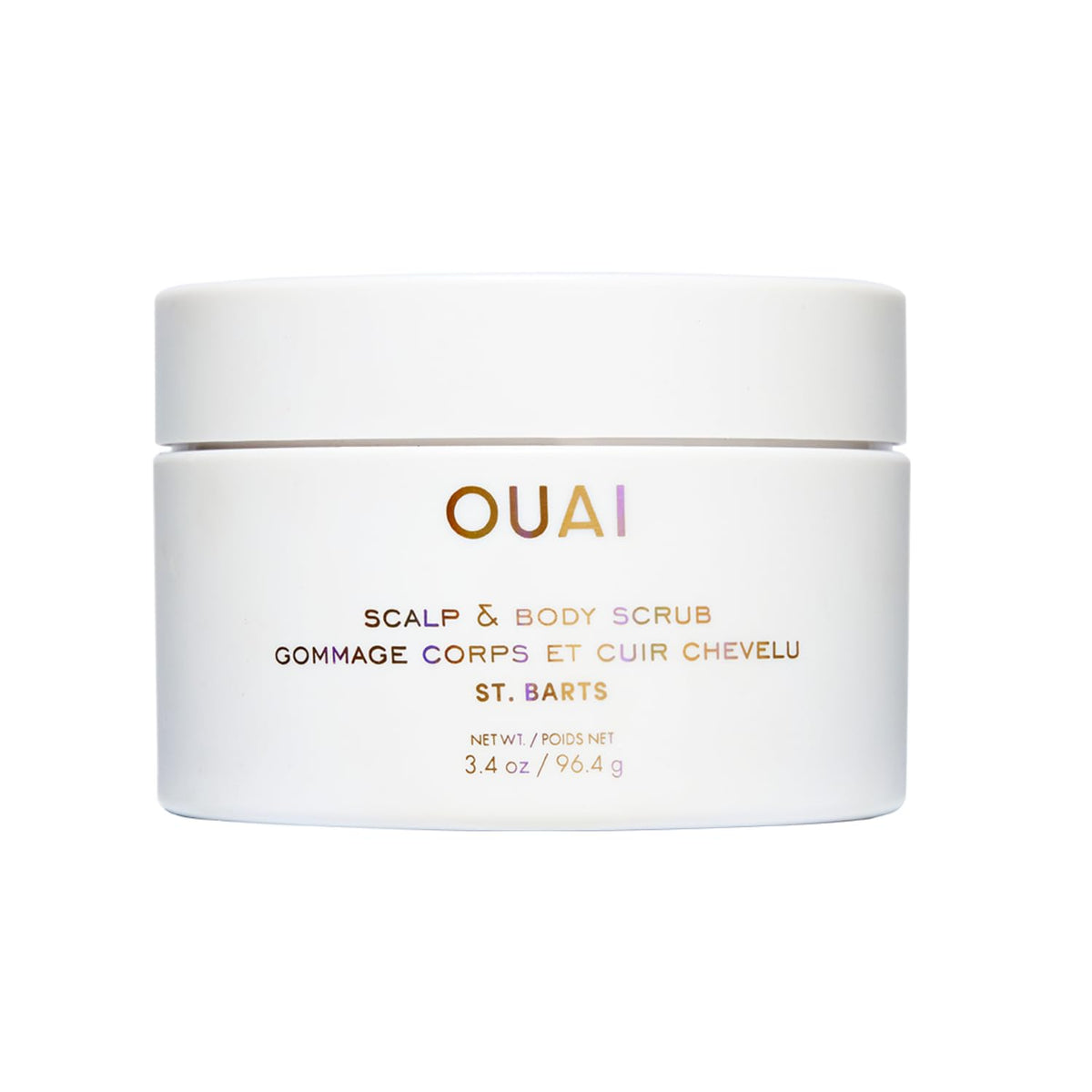 OUAI Scalp & Body Scrub, St. Barts Travel Size - Exfoliating Body Scrub with Sugar & Coconut Oil Blend for Smooth, Moisturized Skin - Gentle Scalp Exfoliator for Removing Product Build Up (3.4 oz) OUAIBuy Supplements Australia