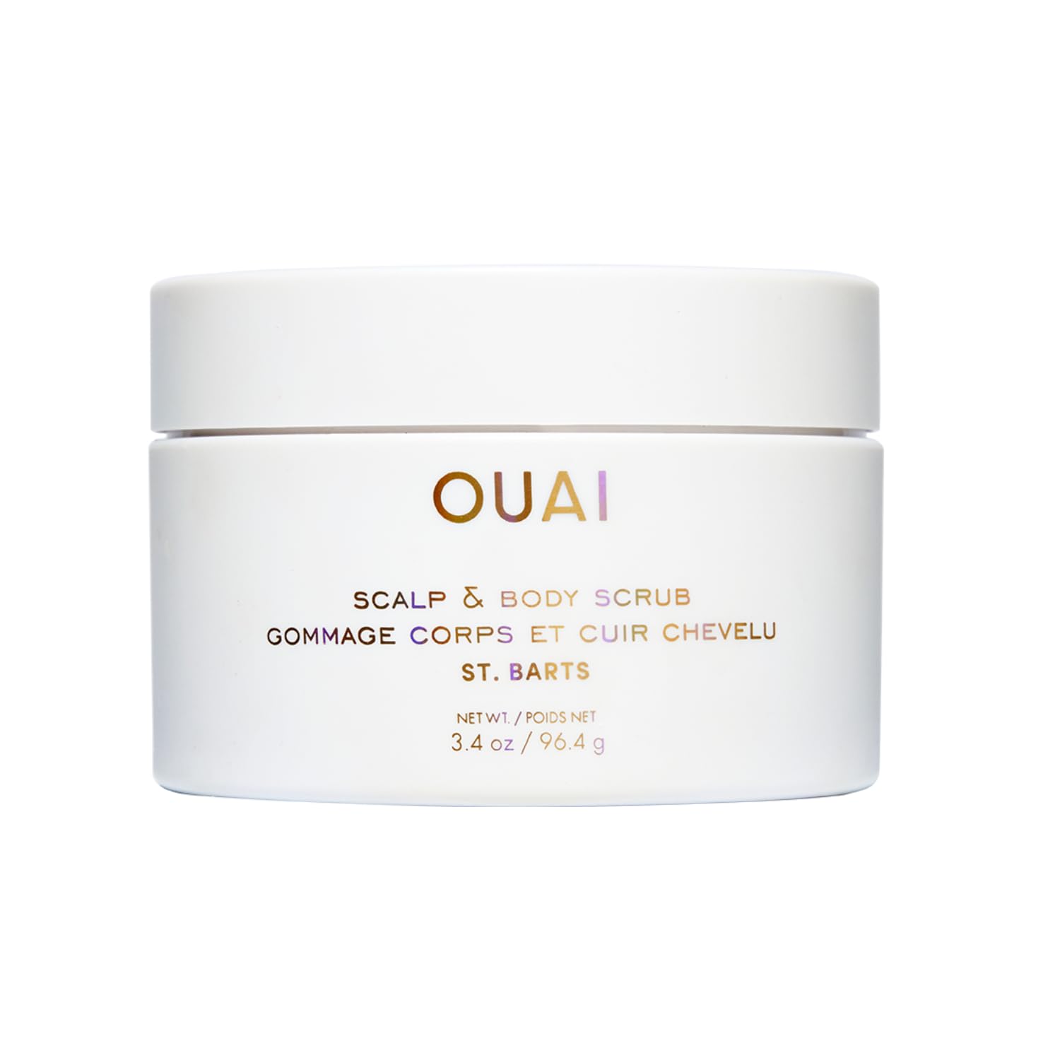 OUAI Scalp & Body Scrub, St. Barts Travel Size - Exfoliating Body Scrub with Sugar & Coconut Oil Blend for Smooth, Moisturized Skin - Gentle Scalp Exfoliator for Removing Product Build Up (3.4 oz) OUAIBuy Supplements Australia