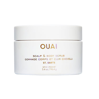 OUAI Scalp & Body Scrub, St. Barts Travel Size - Exfoliating Body Scrub with Sugar & Coconut Oil Blend for Smooth, Moisturized Skin - Gentle Scalp Exfoliator for Removing Product Build Up (3.4 oz) OUAIBuy Supplements Australia