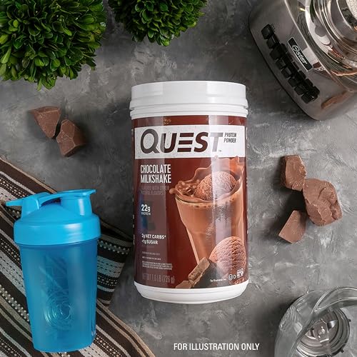 Quest Nutrition Chocolate Milkshake Protein Powder, 22g Protein, 2g Net Carbs, 1g Sugar Quest NutritionBuy Supplements Australia