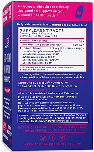 Lovebug Yeast + Vaginal pH Support | Clinically Studied Ingredients for Yeast & UTIs lovebug PROBIOTICSBuy Supplements Australia