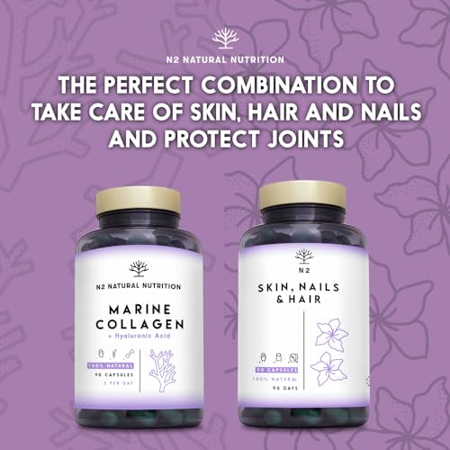 Marine Collagen with Hyaluronic Acid for Skin Care, Hair Care, Joints. Magnesium, Vitamin C. Hydrolysed Collagen Supplements N2 Natural NutritionBuy Supplements Australia