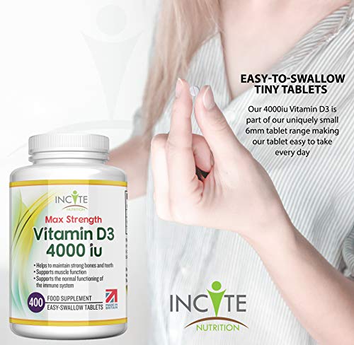 Vitamin D3 4000 iu - Vitamin D Tablets - 1 Year Supply Tablets - Vegetarian - Vitamin D Incite NutritionBuy Supplements Australia
