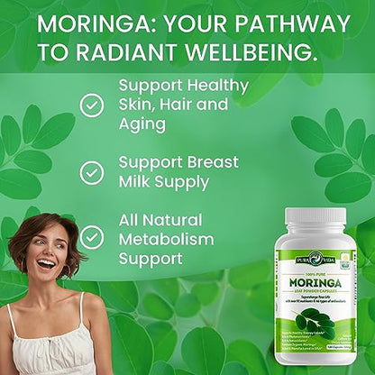 PURA VIDA Moringa Capsules Single Origin Moringa Powder Organic. Moringa Leaf PURA VIDA MORINGABuy Supplements Australia