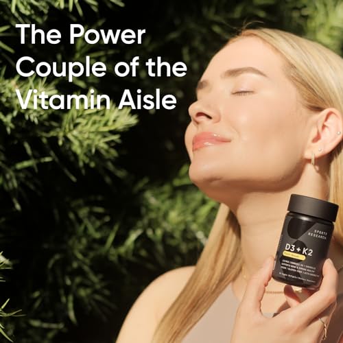 Sports Research Vitamin D3 K2 with Coconut MCT Oil | Vegan D3 2500iu (62.5mcg) Sports ResearchBuy Supplements Australia