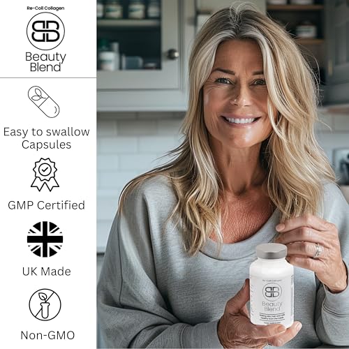 Re-Coll 1200mg Collagen Capsules - High Strength Supplement with Hyaluronic Acid - for Hair Skin Re-CollBuy Supplements Australia