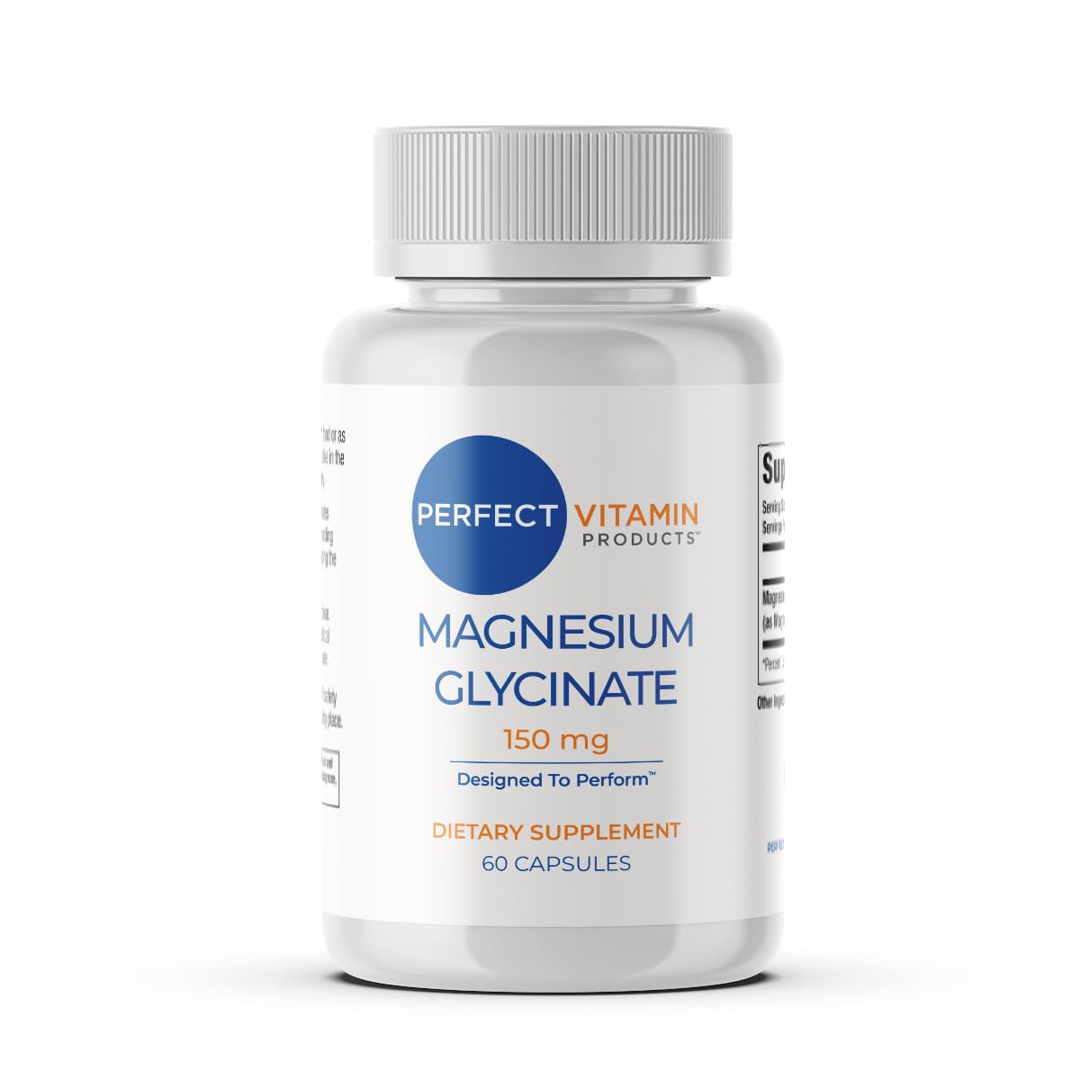 Perfect Vitamin Products Magnesium Glycinate 150mg – Vegan Capsules for Sleep, Stress & Muscle Support – Non-GMO, High Absorption, Gentle on Stomach – (60 Vegan Capsules) Perfect Vitamin ProductsBuy Supplements Australia