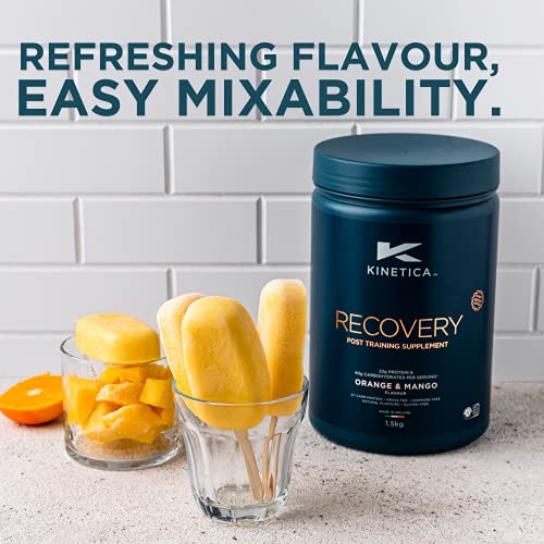 Kinetica Recovery Powder, Post Workout Drink, Muscle Repair and Energy Store Replenisher, 20 Servings, Wild Berry, 1.5kg KineticaBuy Supplements Australia