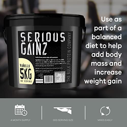 The Bulk Protein Company, SERIOUS GAINZ - Whey Protein Powder - Weight Gain, Mass Gainer The Bulk Protein CompanyBuy Supplements Australia