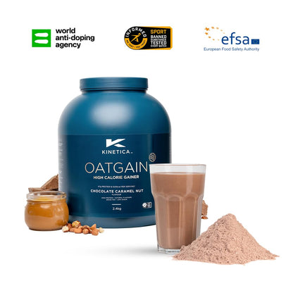 Kinetica OatGain Weight Gainer 600+ Calories & 47g Protein per Serving, 2.4 kg KineticaBuy Supplements Australia