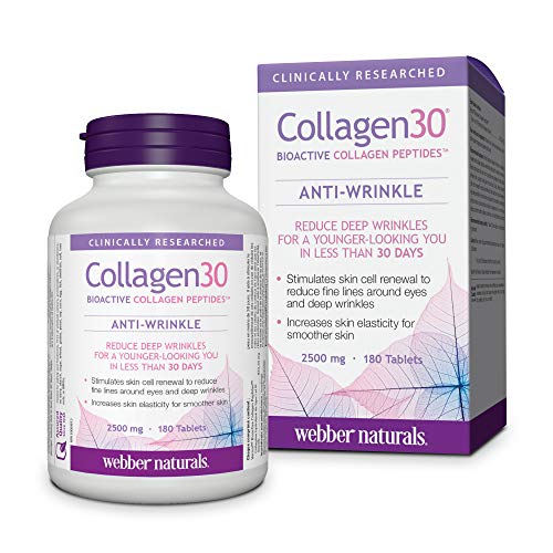 Webber Naturals Collagen30® Bioactive Collagen Peptides 2500 mg 180 Tablets Webber NaturalsBuy Supplements Australia