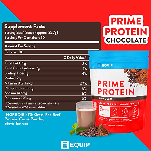 Equip Foods Prime Protein - Grass Fed Beef Protein Powder Isolate - Paleo and Keto EquipBuy Supplements Australia