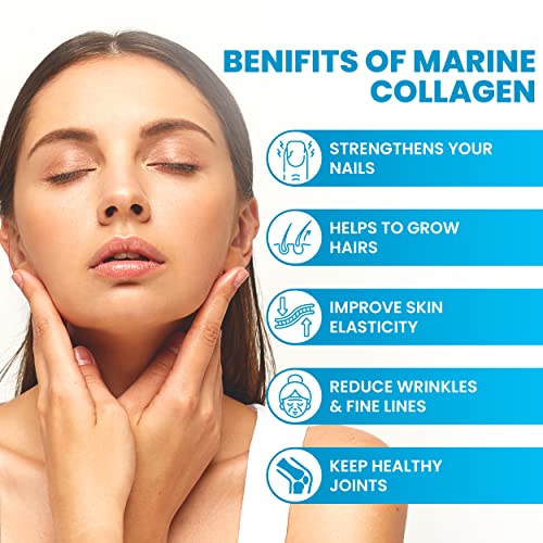 VitaZam Marine Collagen Liquid 10000mg with Hyaluronic Acid, Hydrolysed Peptide, Biotin for Hair, Skin, Nails, Joint, and Muscles, 500 ml VitaZamBuy Supplements Australia