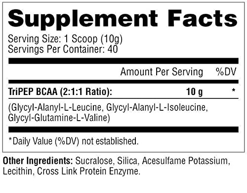 Metabolic Nutrition - TRIPEP - Tri-Peptide Branch Chain Amino Acid, BCAA Powder Metabolic NutritionBuy Supplements Australia