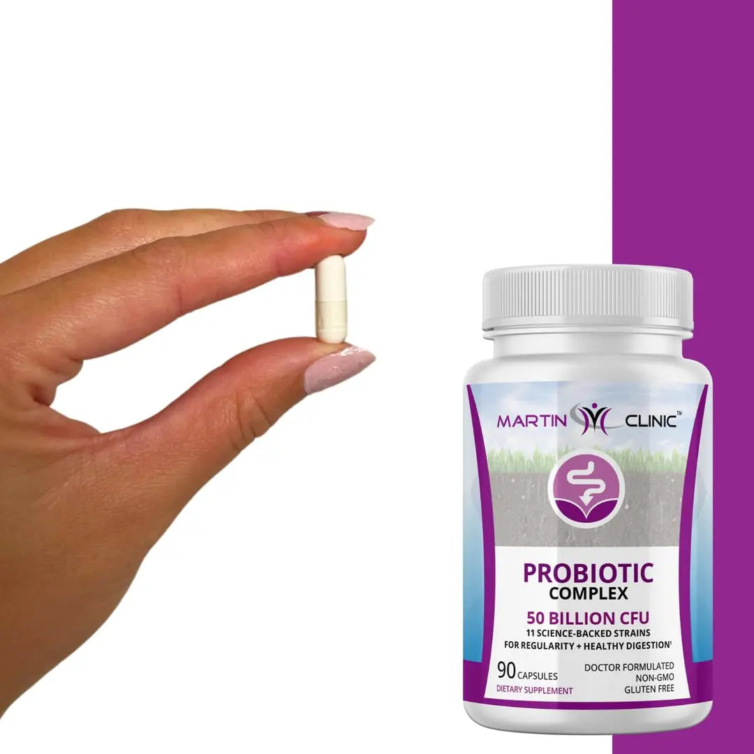 martin clinic Probiotic for Gut Health & Immune Support — Daily Digestive Balance, Bloating Relief & Better Nutrient Absorption — 60 Capsules martin clinicBuy Supplements Australia