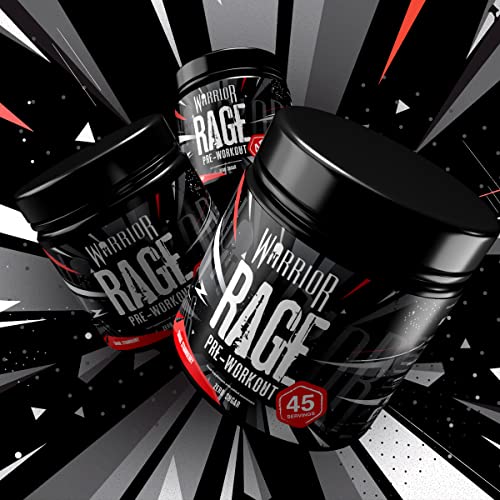 Warrior - RAGE Pre Workout Powder – Lightnin’ Lemonade 392g, WA-RG-045-01 WarriorBuy Supplements Australia