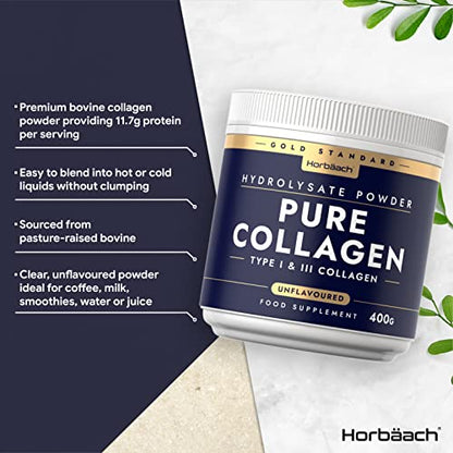 Collagen Powder | Gold Standard Bovine Collagen Peptides | Hydrolyzed Collagen HorbäachBuy Supplements Australia