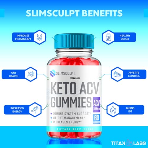 (3 Pack) Slimsculpt Keto ACV Gummies, Slim Sculpt Keto ACV Gummies Advanced Weight Loss 1000MG Titan LabsBuy Supplements Australia