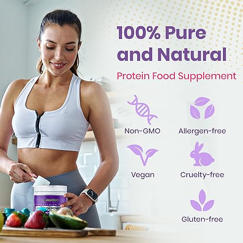 JeaKen - Unflavored Collagen Peptides Powder from Grass-Fed Bovine Sources - Sugar-Free Hydrolyzed Collagen JeaKenBuy Supplements Australia