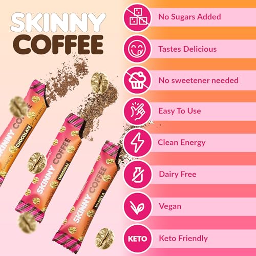 Skinny Boost Skinny Coffee- (Unflavored) Instant Sticks Made with Arabica Coffee, Garcinia SkinnyBoostBuy Supplements Australia