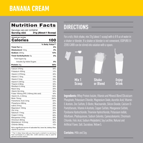 Isopure Protein Powder, Zero Carb Whey Isolate with Vitamin C & Zinc for Immune Support IsopureBuy Supplements Australia