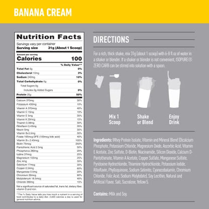 Isopure Protein Powder, Zero Carb Whey Isolate with Vitamin C & Zinc for Immune Support IsopureBuy Supplements Australia