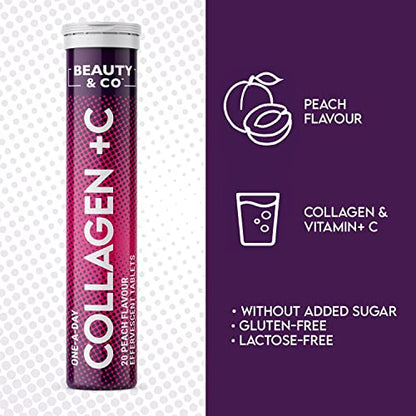 Collagen Effervescent - Marine Collagen & Vitamin C (2 Tubes) Beauty & CoBuy Supplements Australia