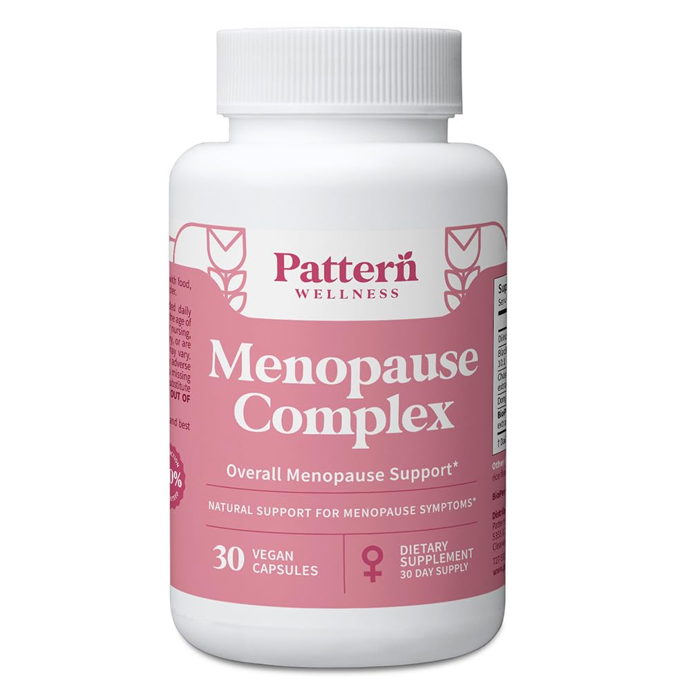 Pattern Wellness Menopause Complex – Herbal Supplement for Women’s Wellness & Hormone Health Support – with Black Cohosh, DIM & Bioperine® – 30 Vegan Capsules, 3rd Party Tested Pattern WellnessBuy Supplements Australia