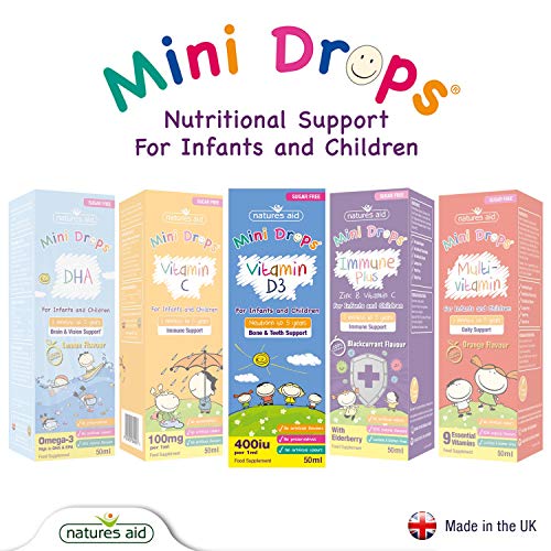 Natures Aid Vitamin D3 Mini Drops for Infants and Children, Sugar Free, 50ml natures aidBuy Supplements Australia