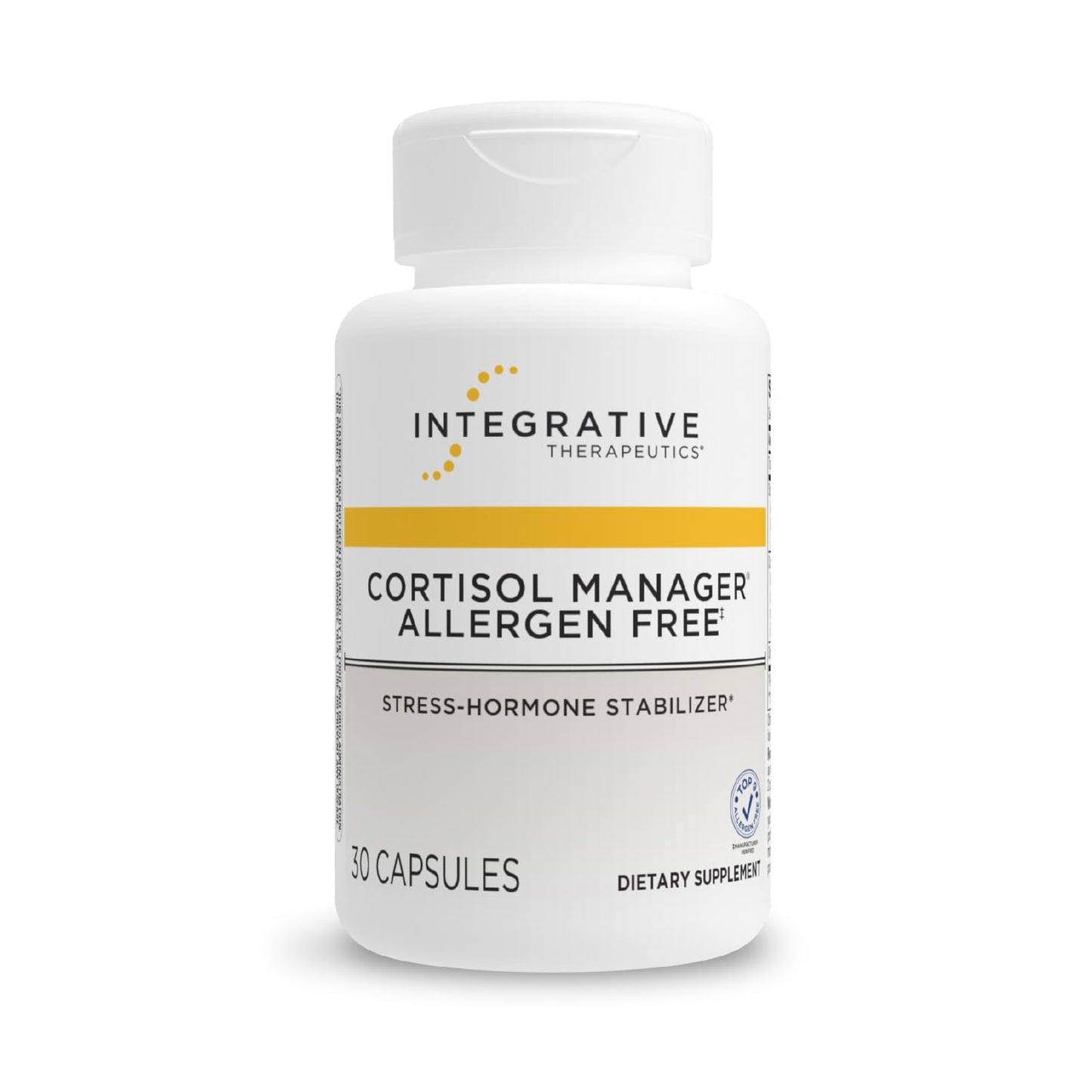 Integrative Therapeutics Cortisol Manager Allergen Free - Adrenal Health Support Supplement for Healthy Stress Response* - Vegan, Non-Dairy & Gluten-Free - 30 Capsules (15 Servings) Integrative TherapeuticsBuy Supplements Australia