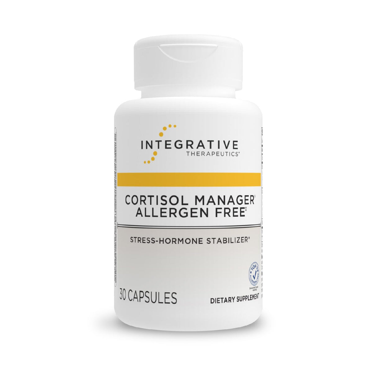 Integrative Therapeutics Cortisol Manager Allergen Free - Adrenal Health Support Supplement for Healthy Stress Response* - Vegan, Non-Dairy & Gluten-Free - 30 Capsules (15 Servings) Integrative TherapeuticsBuy Supplements Australia