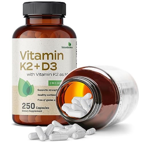 Futurebiotics Vitamin K2 (MK7) with D3 Supplement - Non-GMO Formula - 5000 IU Vitamin FuturebioticsBuy Supplements Australia