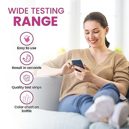 5-Minute Vaginal pH Test Kit for Women - 50 Premium-Quality Vaginal Heath pH Test Strips Included Leaping LynxBuy Supplements Australia