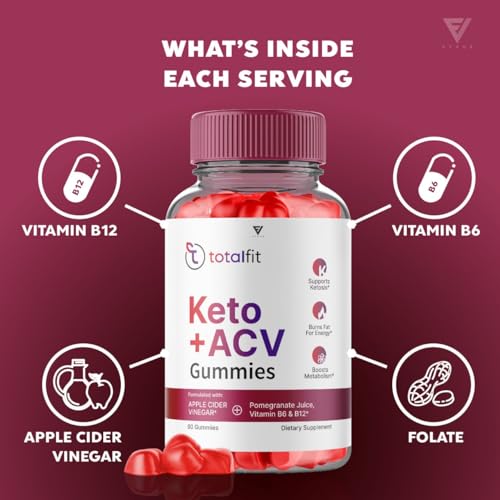 (2 Pack) Total Fit Keto ACV Gummies Advanced Weight Loss, Total Keto ACV Apple Cider FyvusBuy Supplements Australia