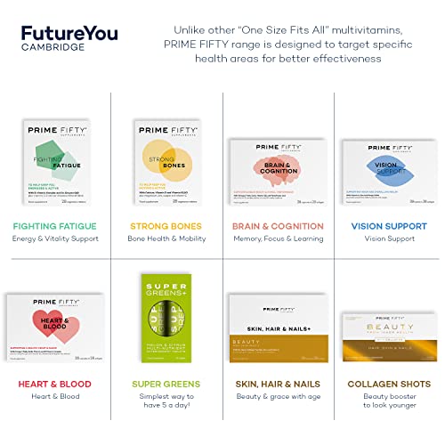 Prime Fifty Strong Bones Supplements – 28 Multivitamin Tablets with Calcium, Magnesium FutureYou CambridgeBuy Supplements Australia