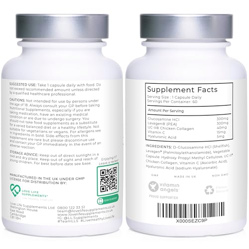 Love Life Supplements Joint Support with Levagen® (Palmitoylethanolamide) + UC-II® LOVE LIFE SUPPLEMENTSBuy Supplements Australia