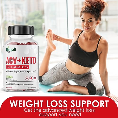 Nutrocell Simpli Health ACV Ketos Gummies Keto Apple Cider Vinegar 1050mg NutrocellBuy Supplements Australia