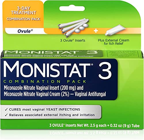 Monistat 3 Vaginal Antifungal Combination Pack - 3 Each, Pack of 2 MonistatBuy Supplements Australia