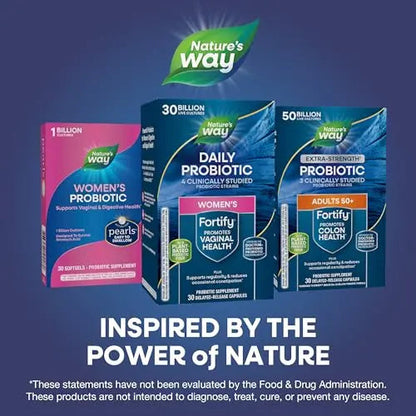 Nature’s Way Fortify Women’s Probiotic, 30 Billion Live Cultures, 11 Strains, Prebiotic, 30 Capsules Nature's WayBuy Supplements Australia