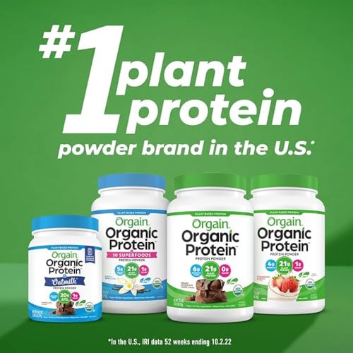 Orgain Organic Unflavored Vegan Protein Powder, Natural Unsweetened - 21g Plant Based OrgainBuy Supplements Australia