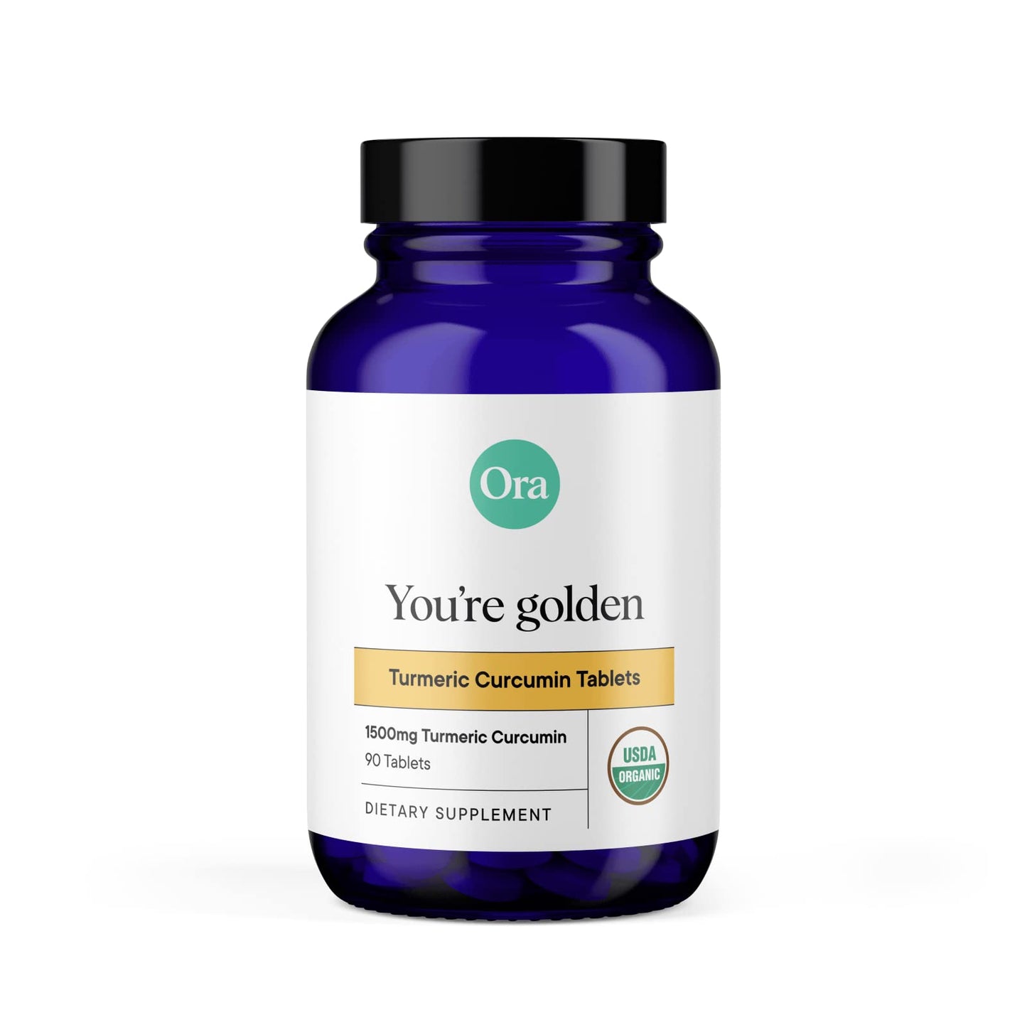 Ora Organic Turmeric Curcumin with Piperine - Pure Extracts for Joint Stress and Cardiovascular Health, Support Healthy Cognitive Function, No Filler Ingredients - 90 Vegan Tablets, 1 Month Supply Ora OrganicBuy Supplements Australia