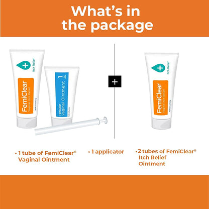 FemiClear 1-Day Yeast Infection Treatment & Vaginal Itch Relief Ointment - Fast Relief Bundle (Pack of 2) FemiClearBuy Supplements Australia