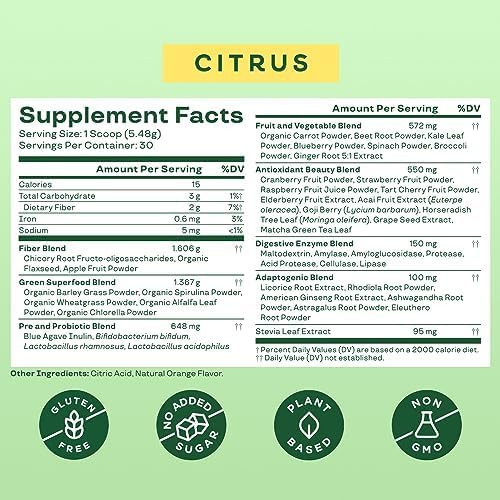 Bloom Nutrition Greens and Superfoods Powder for Digestive Health, Greens Powder Bloom NutritionBuy Supplements Australia