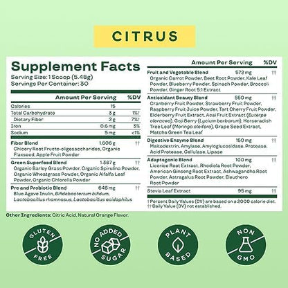 Bloom Nutrition Greens and Superfoods Powder for Digestive Health, Greens Powder Bloom NutritionBuy Supplements Australia