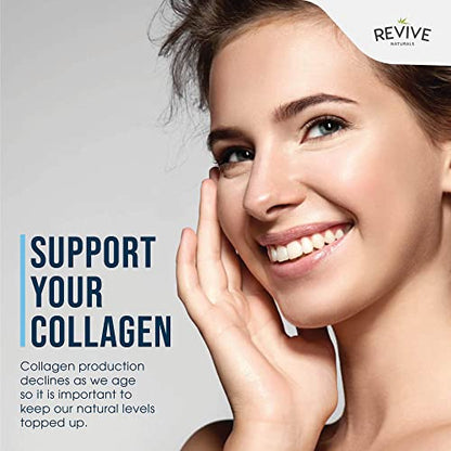 Multi Collagen Protein Capsules - Types I, II, III, V & X - Hydrolysed Grass Fed Bovine, Wild Caught Marine Revive NaturalsBuy Supplements Australia