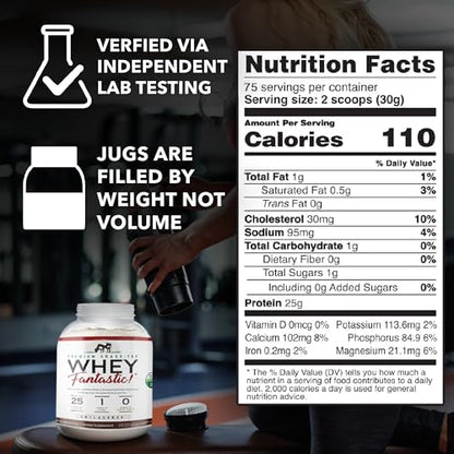 Whey Fantastic Unflavored - 100% Natural Grass Fed Whey Protein Powder - Unique 3 Fantastic NutritionBuy Supplements Australia