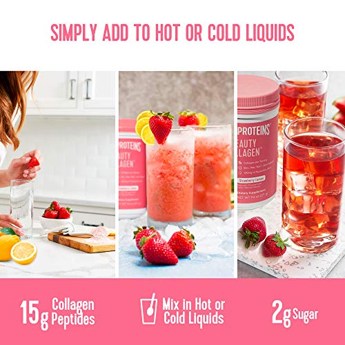 Vital Proteins Beauty Collagen (Strawberry Lemon, Canister) - 120mg of Hyaluronic Acid Vital ProteinsBuy Supplements Australia
