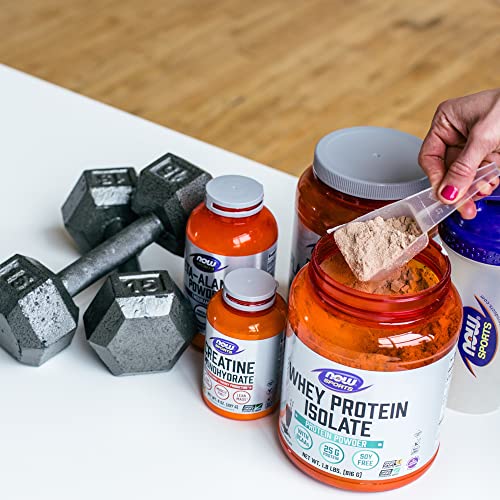 NOW Sports Nutrition, Whey Protein Isolate, 25 g With BCAAs, Unflavored Powder NOWBuy Supplements Australia