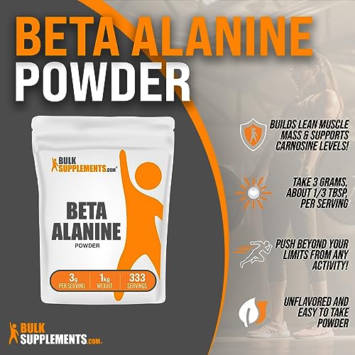BULKSUPPLEMENTS.COM Beta Alanine Powder - Beta Alanine Pre Workout, Beta Alanine BULKSUPPLEMENTS.COMBuy Supplements Australia