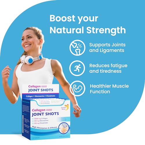 Swedish Nutra Collagen 10000 Joint Shots | High Strength Type 1, 2 & 3 Collagen for Body, Joints & Ligaments Swedish NutraBuy Supplements Australia